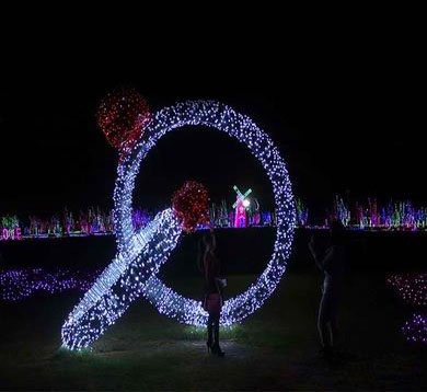 Ring Christmas decoration light by JKPARKRIDES