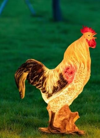 Chicken Christmas decoration light by JKPARKRIDES