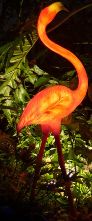 Flamingo Christmas decoration light by JKPARKRIDES