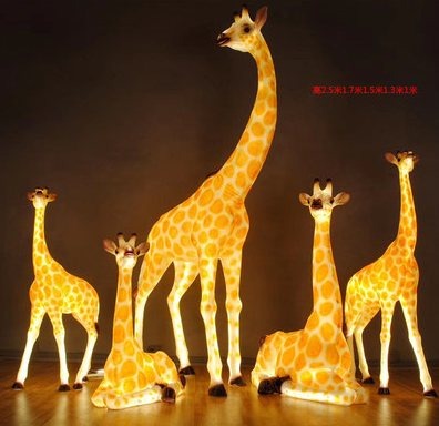 Giraffe Christmas decoration light by JKPARKRIDES