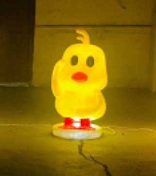 Rubber Duck Christmas decoration light by JKPARKRIDES