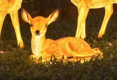 Deer Christmas decoration light by JKPARKRIDES