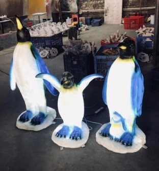 Penguin Christmas decoration light by JKPARKRIDES