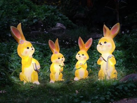 Cartoon Rabbit Christmas decoration light by JKPARKRIDES