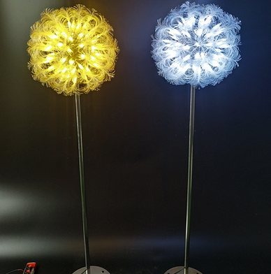 Thin Fibre Optic Dandelion Christmas decoration light by JKPARKRIDES