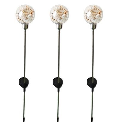 Solar Copper Wire Ball Christmas decoration light by JKPARKRIDES