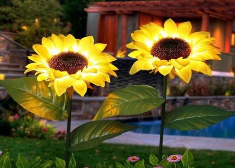 Sunflower Christmas decoration light by JKPARKRIDES