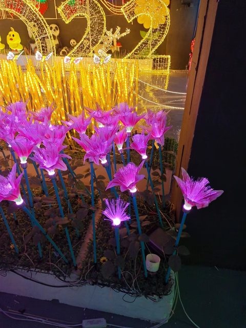 Fibre Optic Flower Christmas decoration light by JKPARKRIDES