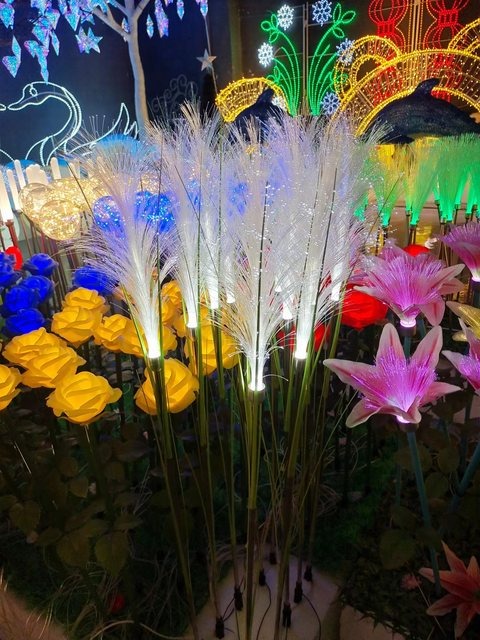 Fibre Optic Reed Christmas decoration light by JKPARKRIDES