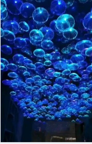 Jellyfish Christmas decoration light by JKPARKRIDES