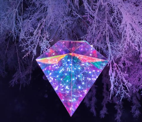 Colour Diamond Christmas decoration light by JKPARKRIDES