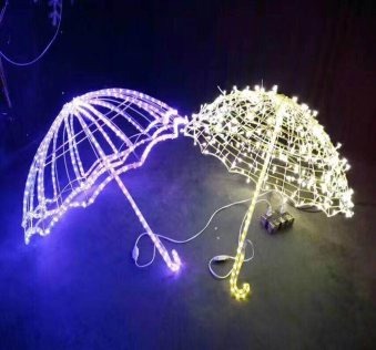 Umbrella Christmas decoration light by JKPARKRIDES