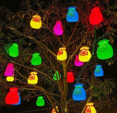 Fortune Bag Christmas decoration light by JKPARKRIDES