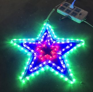 Five-Pointed Star Christmas decoration light by JKPARKRIDES