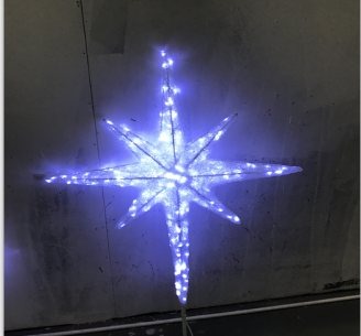 Eight-Pointed Star Christmas decoration light by JKPARKRIDES