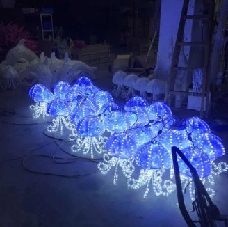 Resin Cast Jellyfish Christmas decoration light by JKPARKRIDES