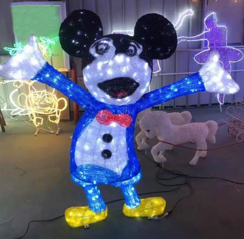 Mouse Character Christmas decoration light by JKPARKRIDES
