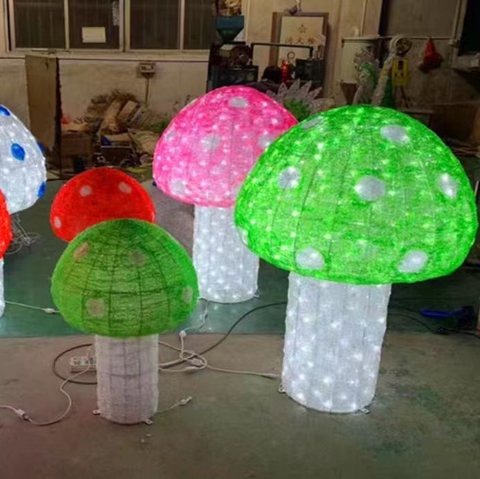 Mushroom Christmas decoration light by JKPARKRIDES