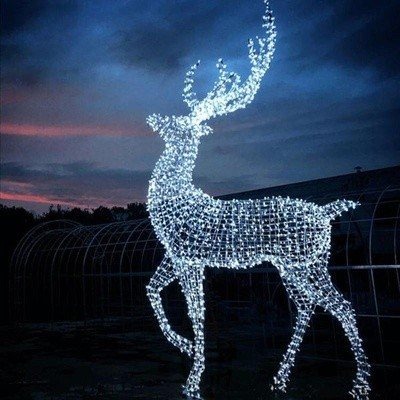 Fawn Christmas decoration light by JKPARKRIDES