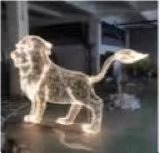 Lion Christmas decoration light by JKPARKRIDES