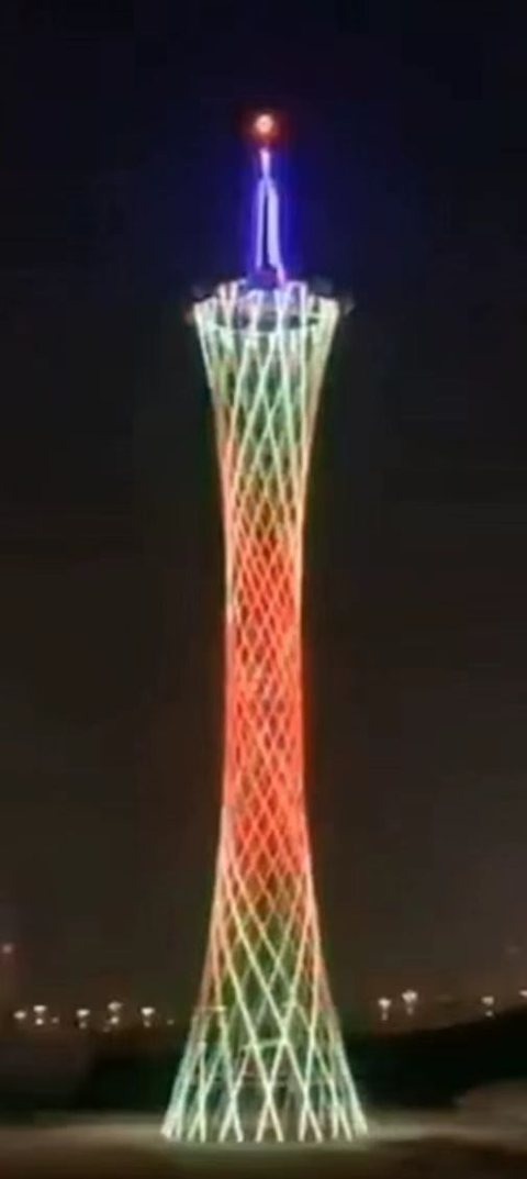 Tower Christmas decoration light by JKPARKRIDES