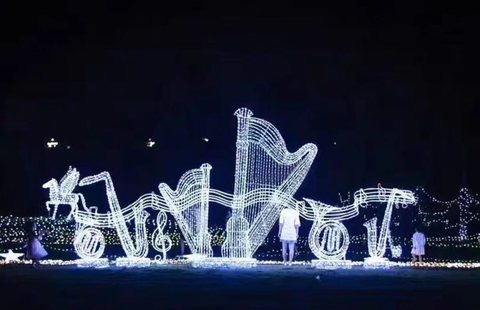 Musical Instruments Christmas decoration light by JKPARKRIDES