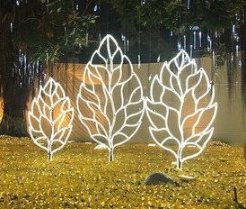 Leaf Christmas decoration light by JKPARKRIDES