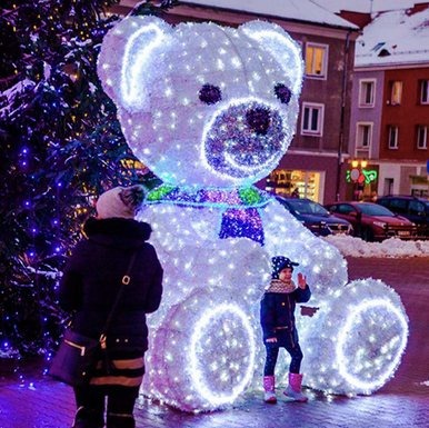 Polar Bear Christmas decoration light by JKPARKRIDES