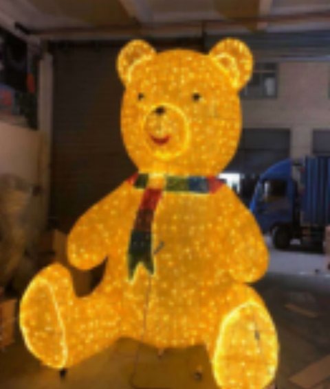 Bear Christmas decoration light by JKPARKRIDES