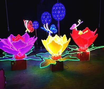Peony Christmas decoration light by JKPARKRIDES