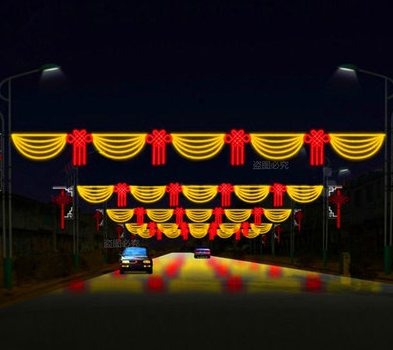 Street-Crossing Christmas decoration light by JKPARKRIDES