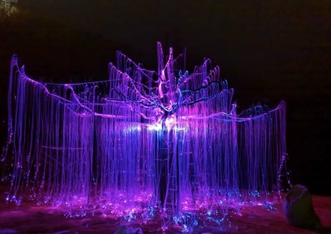 Fibre Optic Tree Christmas decoration light by JKPARKRIDES