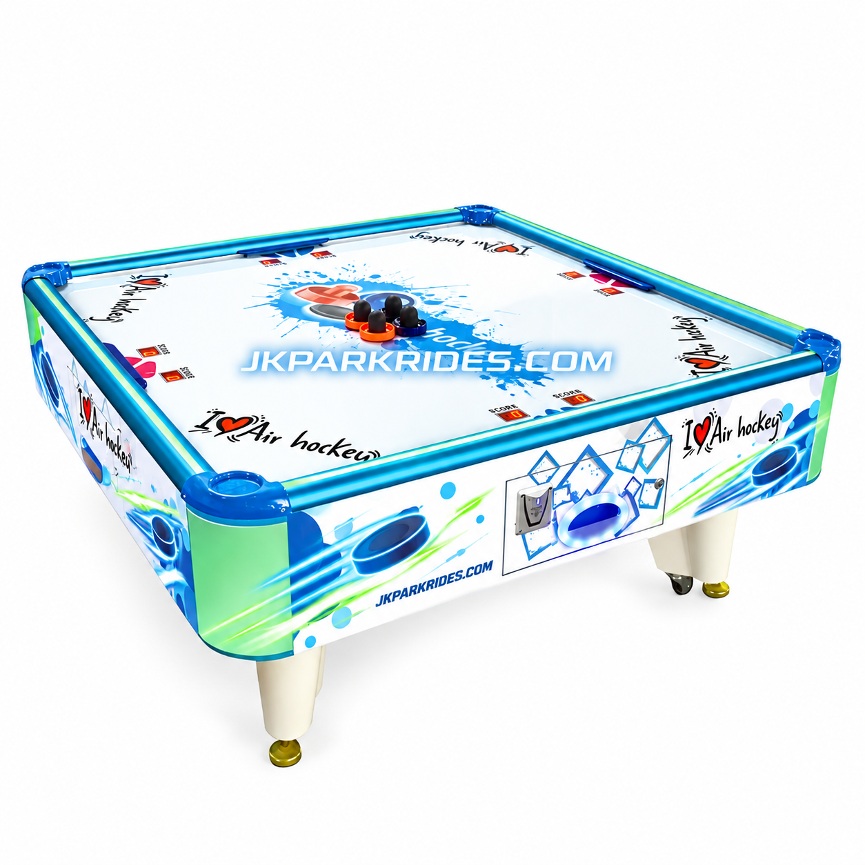 Four Player Air Hockey Table — JKPARKRIDES product image
