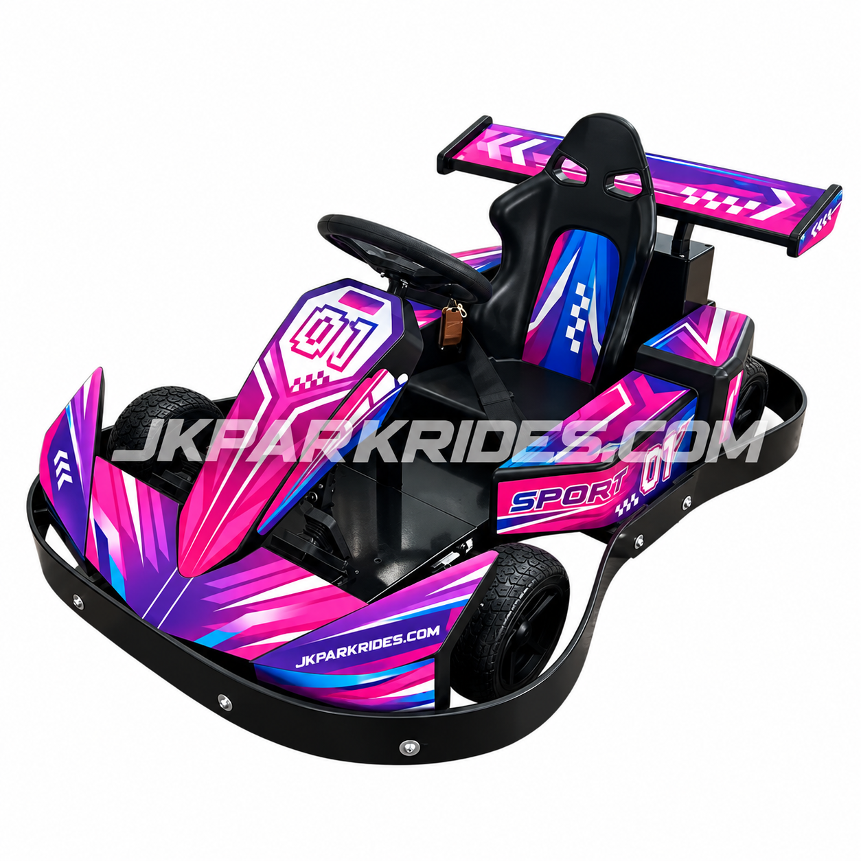 350w 24ah Battery Outdoor Drifting Kart Wholesale Electric Car Go Karts For Kids — JKPARKRIDES product image