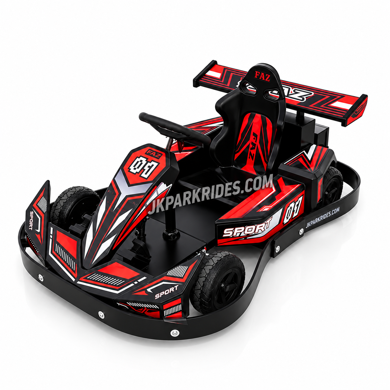 350W Electric Go Kart for Kids Battery Powered Racing Kart Car for Mall Arcade Amusement Park — JKPARKRIDES product image