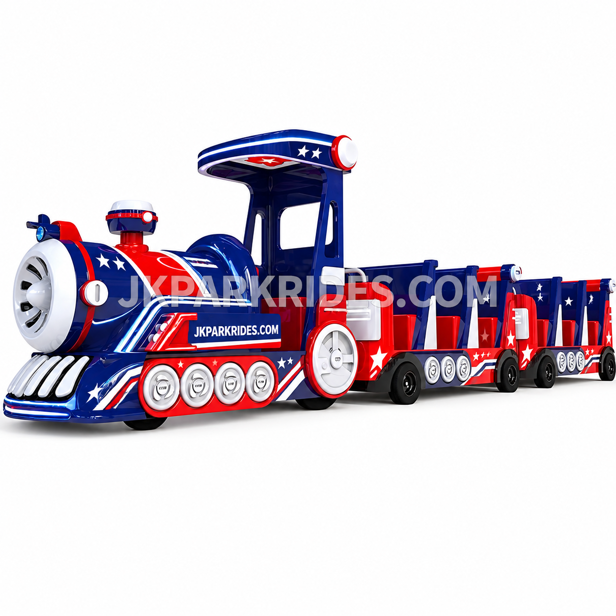 Factory supplies commercial shopping center, children ride large trackless trains, electric shopping center trains — JKPARKRIDES product image