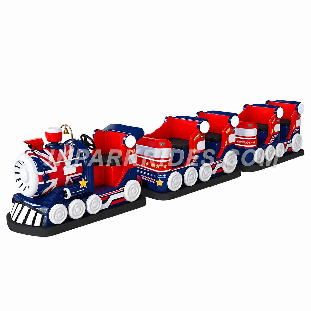 Luxury trackless battery powered trains, riding mini trains, trackless electric amusement trains — JKPARKRIDES product image