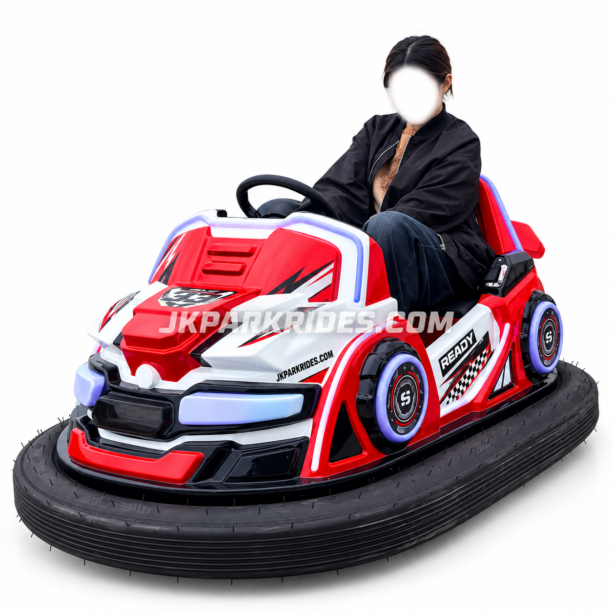 Phantom God of War Double Electric Bumper Car — JKPARKRIDES product image