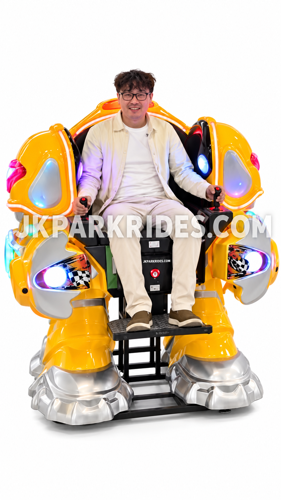 Square fun car parent-child electric war standing walking robot war-fighting King Kong fun equipment — JKPARKRIDES product image