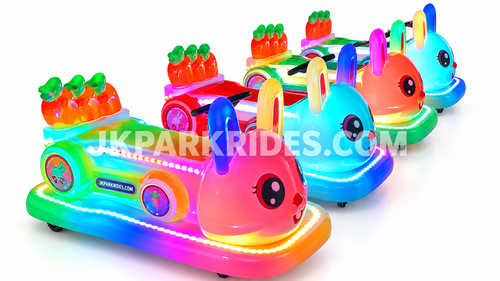 Wholesale manufacturers of children's electric cute bunny toy cars for amusement parks and manned entertainment vehicles for amusement parks — JKPARKRIDES product image