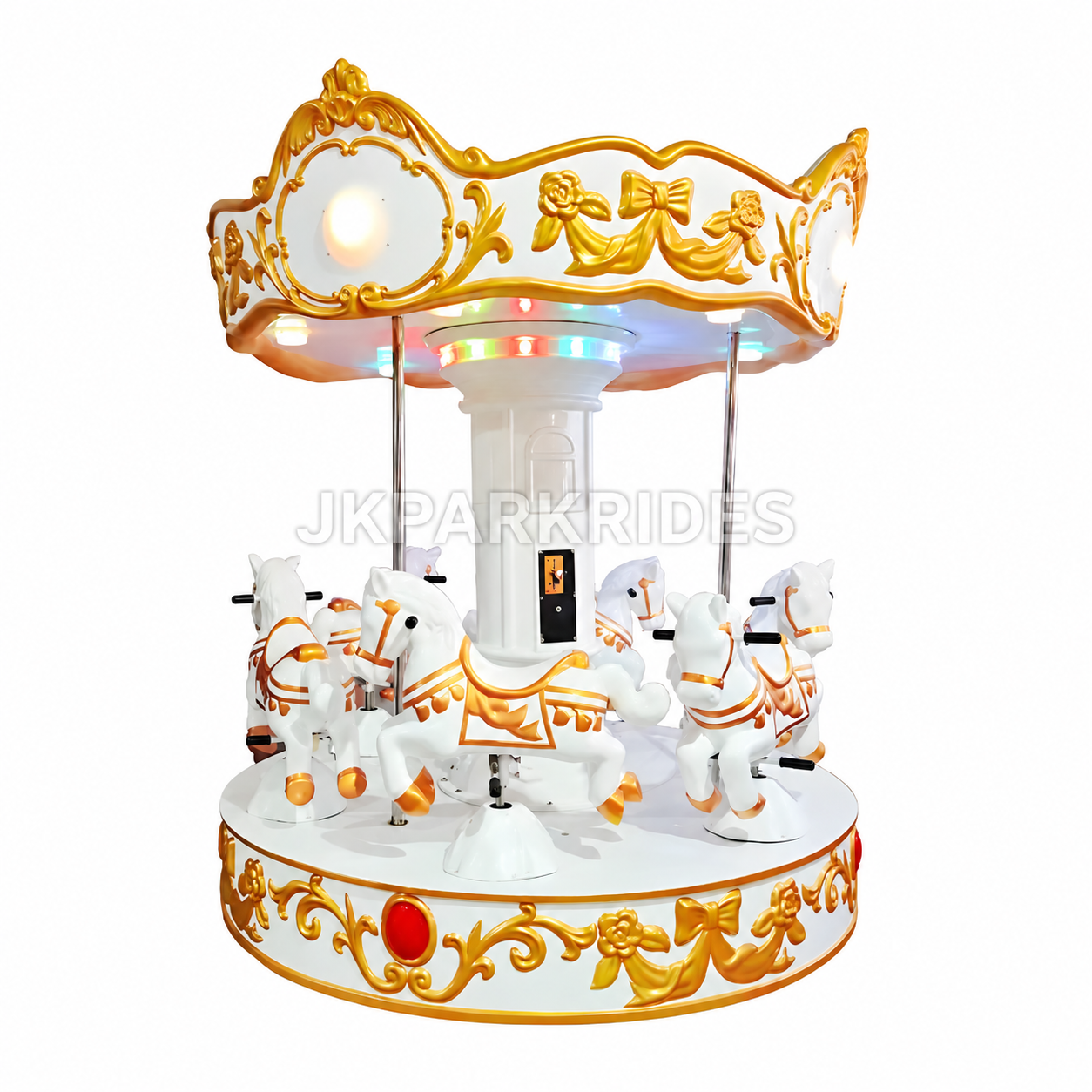 Portable Six Seater Carousel — JKPARKRIDES product image