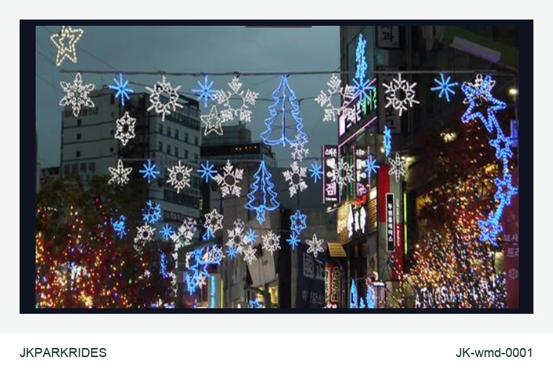 Illuminated Snowflake Motifs lighting product, JKPARKRIDES SKU JK-wmd-0001