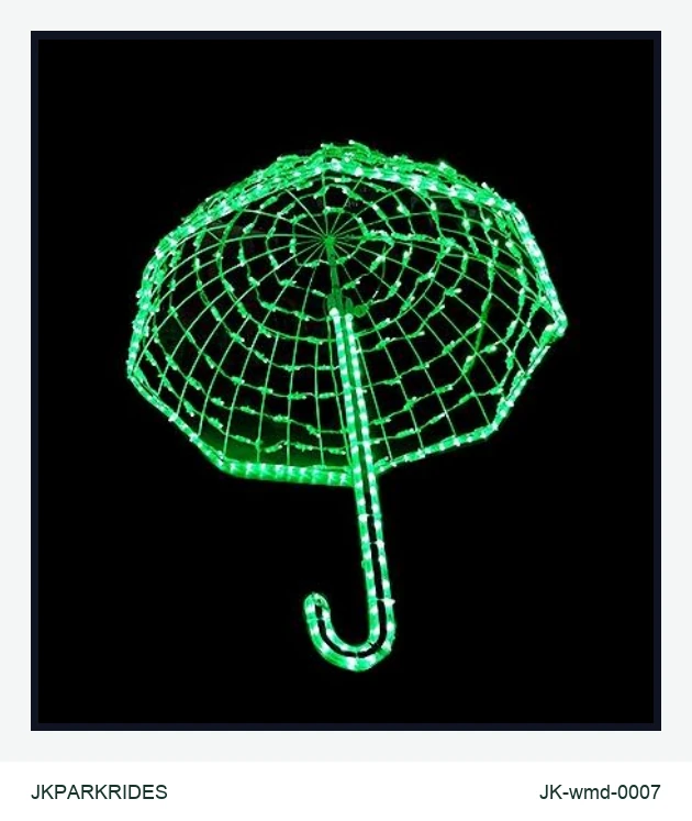 Illuminated Umbrella Motif lighting product, JKPARKRIDES SKU JK-wmd-0007