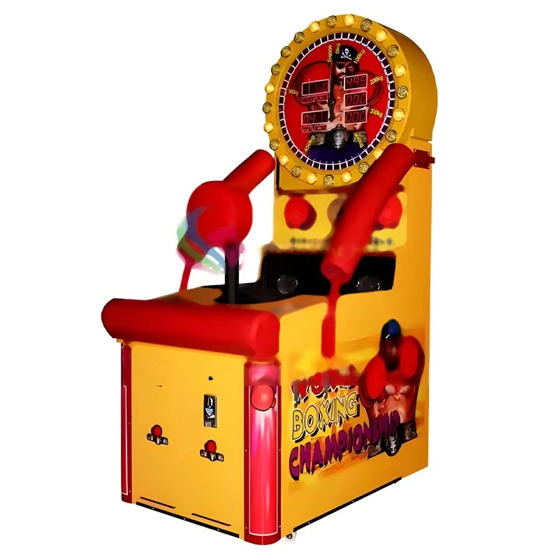 Electronic Boxing Ticket Arcade Machine — overall equipment view