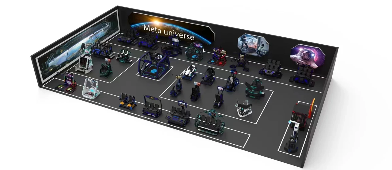 9D Virtual Reality Simulator — additional view of the equipment