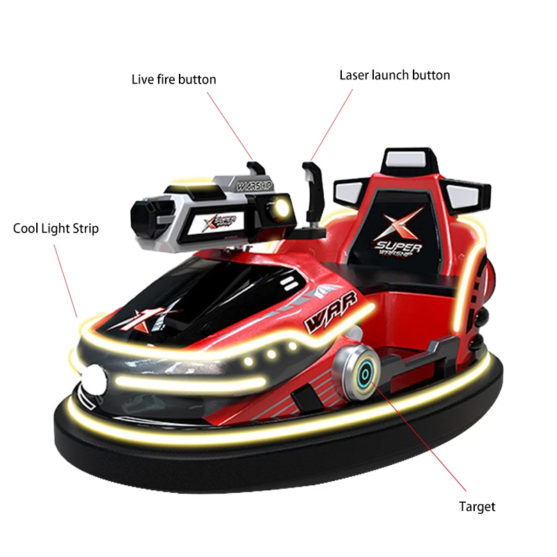 Square Bumper Car With Shooting — additional view of the equipment