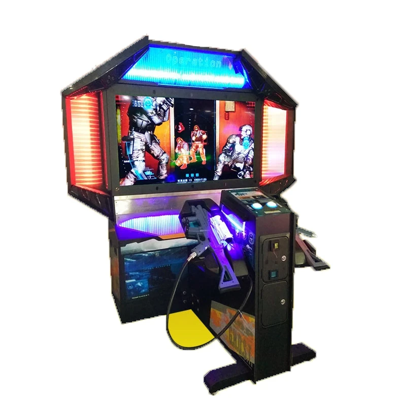 55 Inch Screen Shooting Game — overall equipment view
