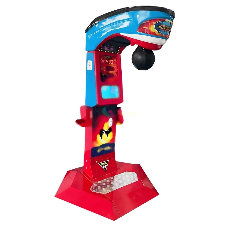 Boxing Force Tester Arcade Machine — overall equipment view