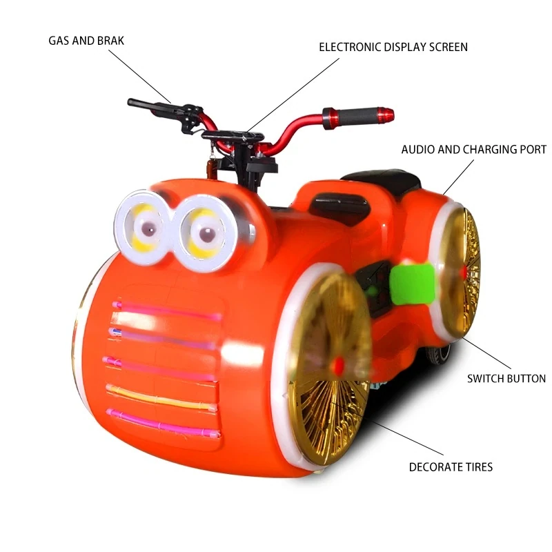 Big Eye Motorcycle Kiddie Ride — additional view of the equipment