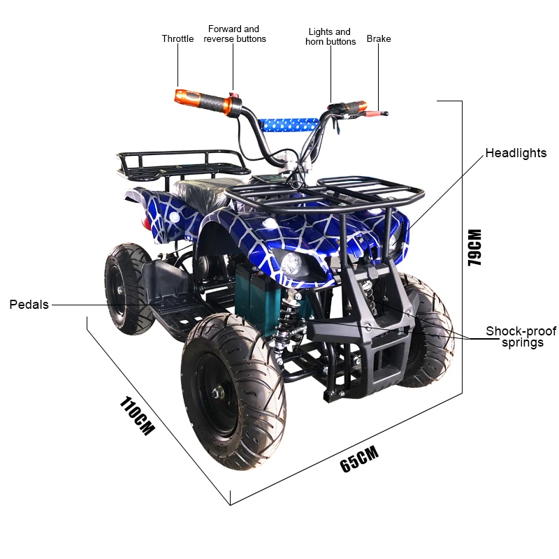Children's play equipment mini Dune buggy — overall equipment view
